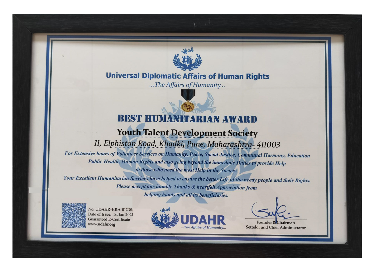 Best Humanitarian Award – UDAHR